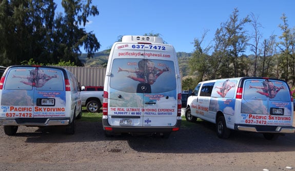 Pacific Skydiving Vans